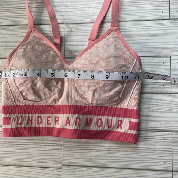 Under armour pink compression sports bra size small - Picture 10 of 11